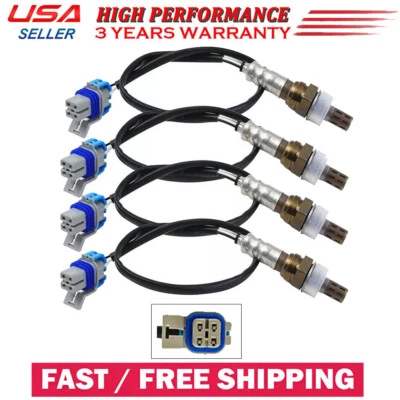 Sensor de oxígeno ascendente+abajo 4 piezas para Chevrolet Silverado 1500 2003-2006 4,3 L V6 Foto 1 de 4