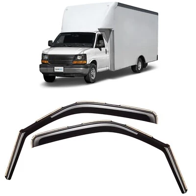 Parasoles de lluvia protectores de viento para GMC Savana 4500 2009-2025 Foto 1 de 4