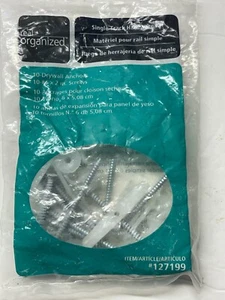 10 anclajes de paneles de yeso organizados reales, #6 x 2 pulgadas pack antiguo - Imagen 1 de 2