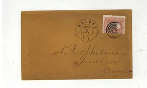 1865 NICE MALONE NY DUPLEX & TARGET CANCEL SEEN AT $69! - Picture 1 of 1