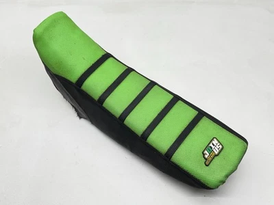 Kawasaki KX85 2013 conjunto de sillín de asiento verde negro cubierta acanalada 53066-0093-336  Foto 1 de 4