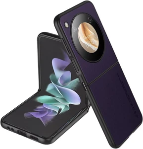 Hülle Nubia Flip 5G 6.9" Handyhülle Business Stil PU Lederrückseite Dunkelviolet - Bild 1 von 6