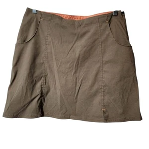 Title Nine Hiking Skort Women's Size 12 Beige Simmer Beach Athletic Nylon - Picture 1 of 9