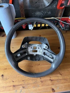 Jeep Wrangler TJ 1997-2002 OEM Leather Wrapped Steering Wheel Charcoal Agate - Picture 1 of 4