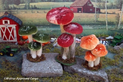 HONGOS DE TERCIOPELO ANTHROPOLOGIE (3 JUEGOS DE 3) -NUEVO EN CAJA - ¡UN TOQUE ENCANTADOR DE NATURALEZA! Foto 1 de 4