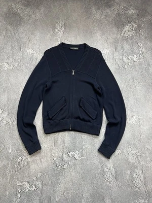 Dolce Gabbana Mujer Tejido Cremallera Suéter Cárdigan Avantgarde Con Bolsillos Talla 44 Foto 1 de 4