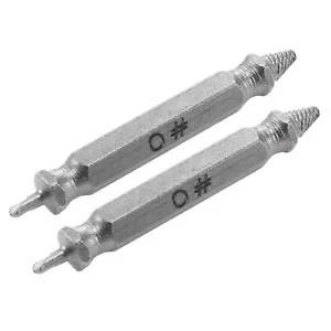 2 Stück Schraubenausdreher Bohrer gebrochen beschädigt Bolzen Entferner Speed Out 2 mm bis 3 mm - Bild 1 von 5