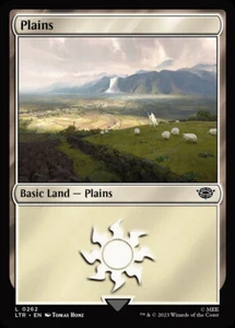 Magic MTG TCG LOTR Tales of Middle-Earth 2023 Plains 262/856 - Foto 1 di 1