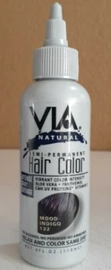 VIA NATURAL SEMI-PERMANENT HAIR COLOR Mood Indigo #122 (4 oz) - Picture 1 of 2