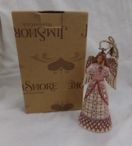 Jim Shore 2012 Breast Cancer Angel Ornament Heartwood Creek Enesco Pink #4027761 - Picture 1 of 7
