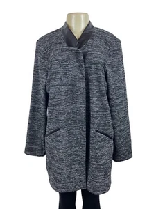 Apt.9 Women's Heathered Grey Thigh Length Relaxed Fit Coat Sz XL - NWT - Picture 1 of 8