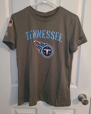 Nike Dri-Fit Womens Size Medium Tennessee Titans Salute to Service Olive T-Shirt - Image 1 of 4