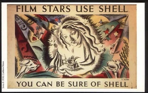 Modern Postcard: 1938 SHELL PETROL Advert - Film Stars Use Shell. Free UK Post - Picture 1 of 1