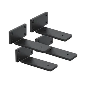 4 Pack 5 Inch 1/5" Thick Heavy Duty Hidden Shelf Brackets Iron Metal - Picture 1 of 2