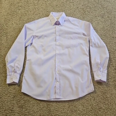 Luciano Barbera Shirt Mens Large Purple Long Sleeve Button Up Made In Italy - Image 1 of 4