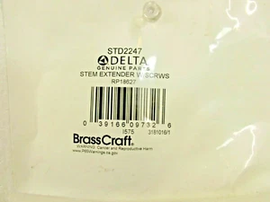 Brasscraft Genuine Delta Parts Stem Extender With Screw STD2247 - RP18627 - NEW - Picture 1 of 3