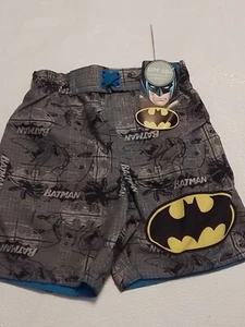 BOYS BATMAN SWIM TRUNKS. SIZE 18-24 MONTHS. NEW. - Picture 1 of 4