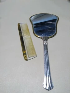 Vintage Handspiegel und Kamm - Bild 1 von 5