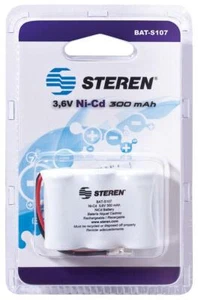 Steren 3.6V, 300Mah (3 x 1/2AA) Universal Ni-Cd Cordless Phone Battery