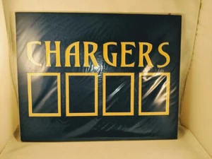 San Diego Chargers 4 Trading Card Holder Wall Plaque 14" x 11" - Picture 1 of 2