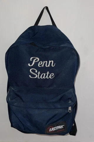Vintage Penn State PSU EastPak USA CANVAS Backpack Book Bag  1980s NICE Cover