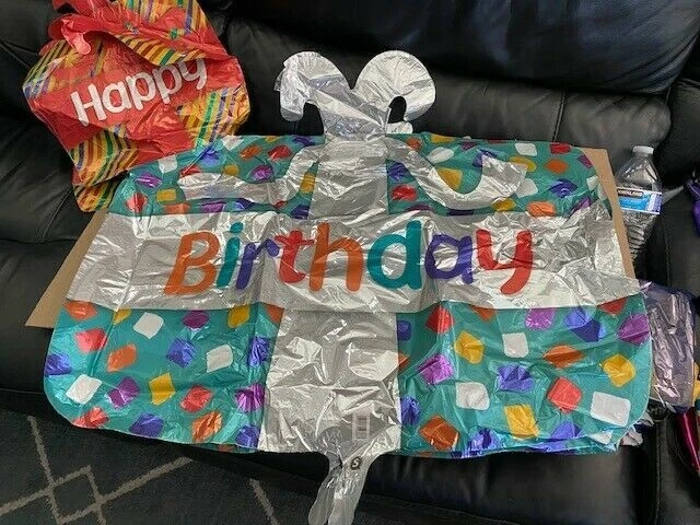 Happy Birthday Presents Shaped Qualatex Giant Foil Balloon New!!! - Image 1 of 1
