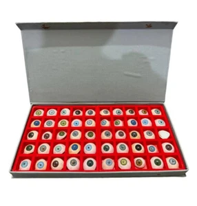 Vintage Human Prosthetic Eye 50 Pc eye Different shade Antique Glass Artificial - Picture 1 of 8