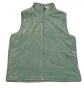 Susan Bristol Women’s ZIP Front Vest light mint green insulated Size S EUC! - Picture 1 of 10