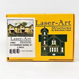 Laser-Art Structures by Branchline Trains N scale Kit 805 Company House 3 pack - Picture 1 of 4