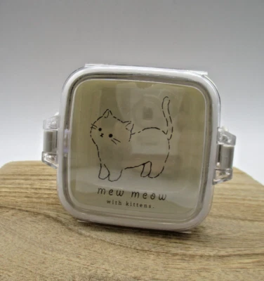 Nuevo mini estuche Seria 2025 1 pieza gato blanco 120 ml caja de frutas lonchera Bento Foto 1 de 3