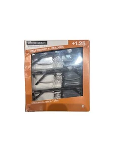 Design Optics Foster Grant Lyden Semi-Rimless Reading 3 Pack- Glasses +1.25 - Picture 1 of 2