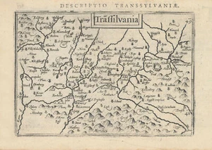 Transsylvaniae / Transsylvania by Bertius / Langenes. Transylvania 1603 map - Picture 1 of 1