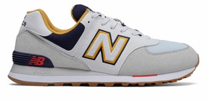 new balance 574 dark navy with married blue