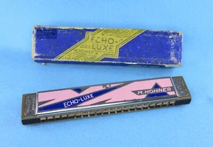 Vintage Boxed M .Hohner Echo-Luxe Harmonica in C - Picture 1 of 24