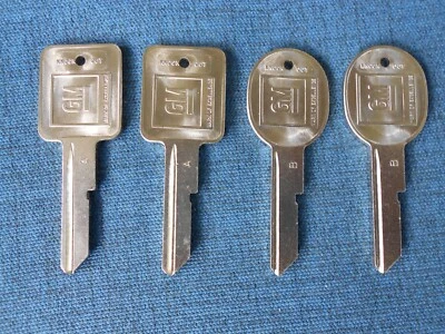 4 GM ОРИГИНАЛЬНЫЙ CHEVY BUICK ПОНТИАК OLDS NOS КЛЮЧ ЗАГОТОВКИ 1971 75 79 83 84 85 1986 - Изображение 1 из 4
