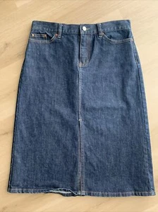 EUC GAP Women’s A-line Denim  Jean Skirt Dark Blue Wash Sz 4 - Picture 1 of 8