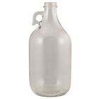 BEER GROWLER 1/2 GALLON CLEAR GLASS JUG FOR  WATER STORAGE DRINKING PUB CRAWLING