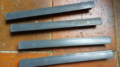 4 poignée tiroir PLASTIQUE RIGIDE NOIR -  pour bureau industriel vintage 26cm - Photo 1/4