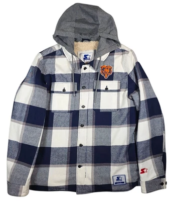 Chaqueta Starter Chicago Bears The Big Joe Sherpa Forrada a Cuadros Talla: Grande Foto 1 de 4