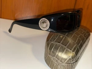 Gafas de sol Versace 4044-B negro plata moneda Medusa cristales de Swarovski 4044 - Imagen 1 de 10