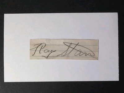 Ray Starr (d.1963) Signed Autograph Cut Debut 1932 St Louis Cardinals - Image 1 of 2
