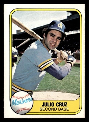 1981 Fleer # 601 - Julio Cruz - Seattle Mariners - Image 1 of 2