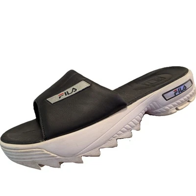 Toboganes Fila negros para mujer talla 8 Foto 1 de 4