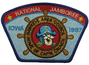 1997 Jamboree Hawkeye Area Council IA Cap'n Crunch JSP BLU Bdr (VT1285) - Picture 1 of 2