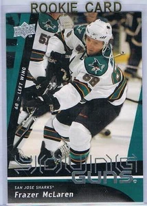 2009-10 UPPER DECK 1 FRAZER McLAREN YOUNG GUNS SP #249 SHARKS - Picture 1 of 1