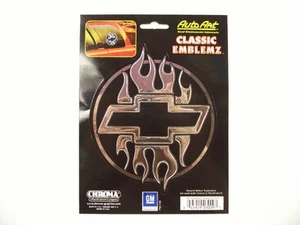 CHEVY PAPILLON Fiamma 5" X 6" Decalcomania Cromata 001 - Foto 1 di 1