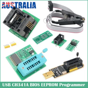 USB CH341A BIOS EEPROM Programmer + SOIC8 Clip + SOIC8 Adapter + 1.8V Adapter - Picture 1 of 10