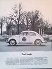 Print Ad 1966 Volkswagen Beetle Bug Police Car Scottsboro Alabama VW Don't Laugh