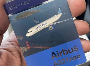 United Airlines Trading Card A321 neo - Picture 1 of 1