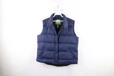 Vintage Cabelas Mens Medium Premier Northern Goose Down Puffer Vest Jacket Blue - Image 1 of 4